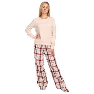 Dámské pyžamo Tommy Hilfiger s papučemi vícebarevné v dárkovém balení (UW0UW04853 0TA) XL