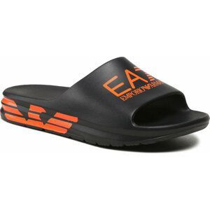 Nazouváky EA7 Emporio Armani BP008 XK337 M538 Black/Orange Fluo