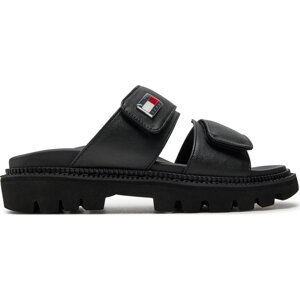 Nazouváky Tommy Jeans Tjw Puffed Sandal EN0EN02560 Černá