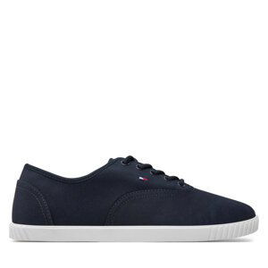 Tenisky Tommy Hilfiger Canvas Lace Up Sneaker FW0FW07805 Tmavomodrá