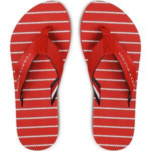 Žabky Tommy Hilfiger Essential Rope Sandal FW0FW07142 Červená