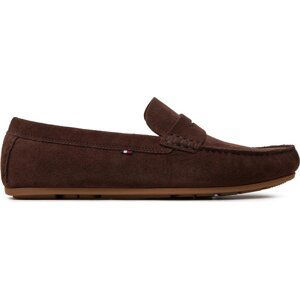 Mokasíny Tommy Hilfiger Casual Hilfiger Suede Driver FM0FM04998 Cocoa GT6