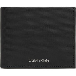 Velká pánská peněženka Calvin Klein Ck Must Bifold 5Cc W/Coin K50K511381 Ck Black Pique BEH