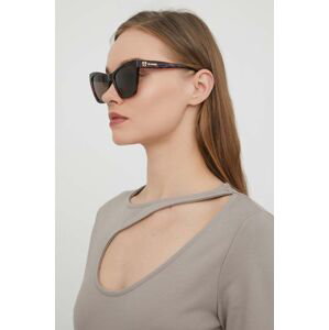 Sluneční brýle Love Moschino dámské, hnědá barva, MOL070/S