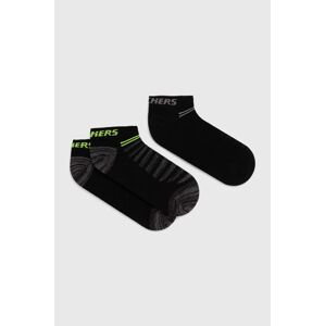 Ponožky Skechers 3-pack černá barva