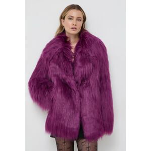 Bunda Karl Lagerfeld dámská, fialová barva, přechodná
