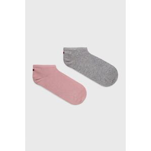 Dětské ponožky Tommy Hilfiger (2-pak) růžová barva