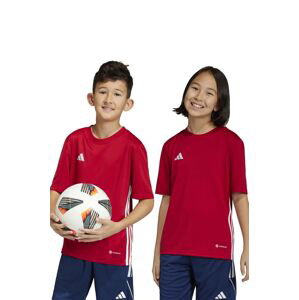 Dětské tričko adidas Performance červená barva, s aplikací