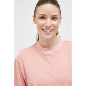 Bavlněné tričko Reebok Classic růžová barva
