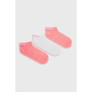 Ponožky Skechers (3-pack) růžová barva