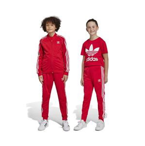 Dětské tepláky adidas Originals červená barva, vzorované