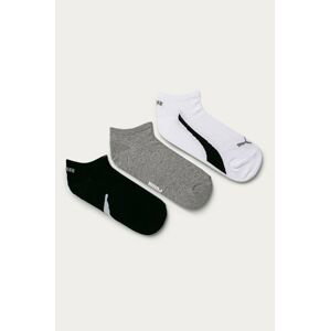 Ponožky Puma 3-pack pánské, bílá barva