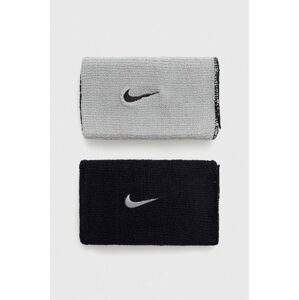 Náramky Nike 2-pack šedá barva