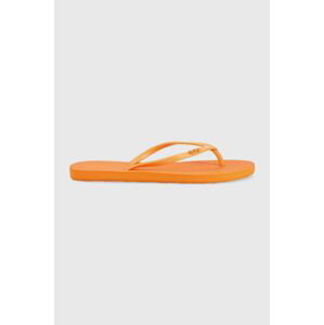 Žabky Roxy Viva dámské, oranžová barva, na plochém podpatku, ARJL100663