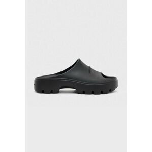Pantofle AllSaints Eclipse Flatform dámské, černá barva, na platformě, WF560Y