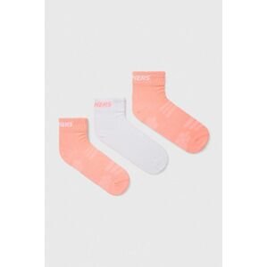 Ponožky Skechers růžová barva