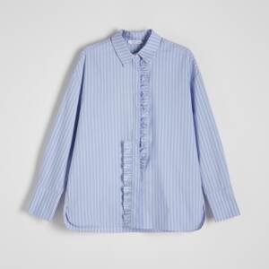 Reserved - Košile s volánkem - Modrá