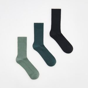 Reserved - Sada 3 párů ponožek - Zelená