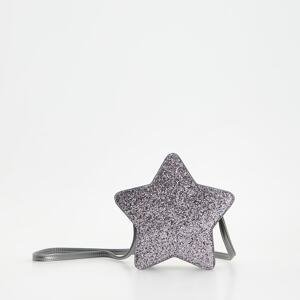 Reserved - Třpytivá kabelka ve tvaru hvězdy - Světle šedá