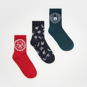 Reserved - Sada 3 párů vánočních ponožek - Zelená