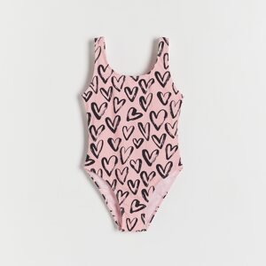 Reserved - Girls` swimming suit - Růžová