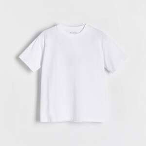 Reserved - Bavlněné tričko oversized - Bílá