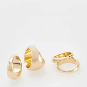 Reserved - Sada z pozlacených prstenů - Zlatá